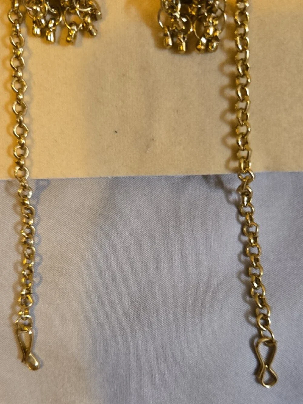Jhumka dangle Earrings With Hair Chains- Women Jewelry